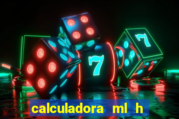 calculadora ml h para mcg kg min